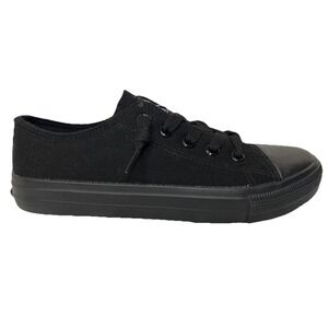 Weestep Kids Black Canvas Sneakers Casual Shoes Girls Boys‎ Size US 3 EUR 35